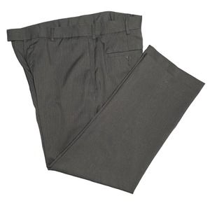 Men's Perry Ellis Portfolio Gray Striped Dress Pants